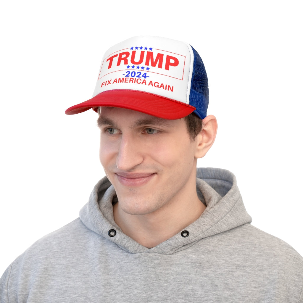 Trump 2024 Fix America Again Trucker Hat