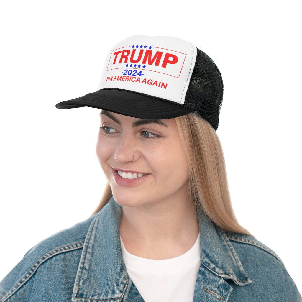 Trump 2024 Fix America Again Trucker Hat