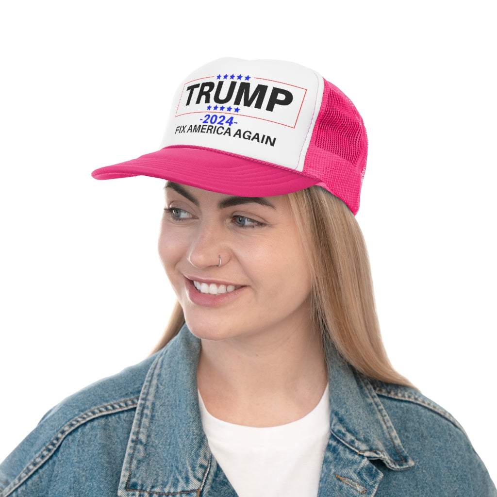 Trump 2024 Fix America Again Trucker Hat