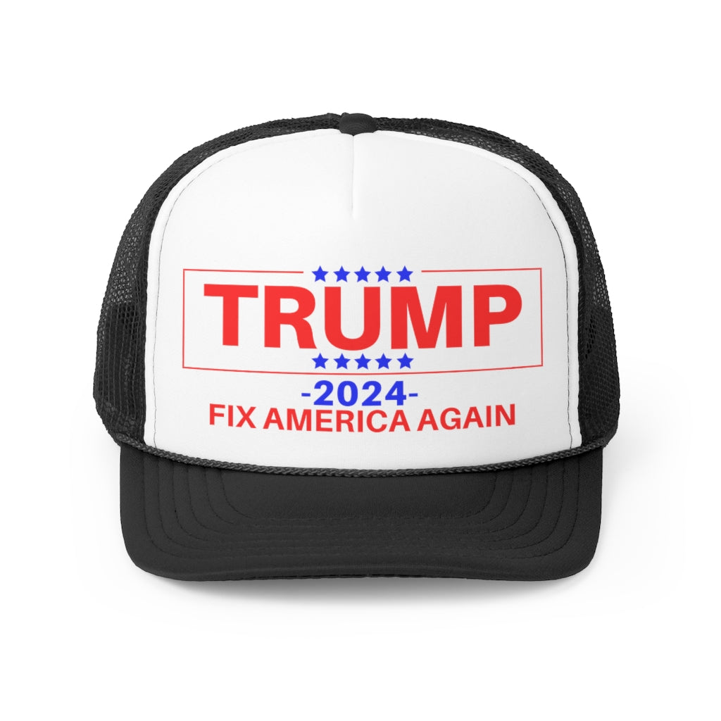 Trump 2024 Fix America Again Trucker Hat