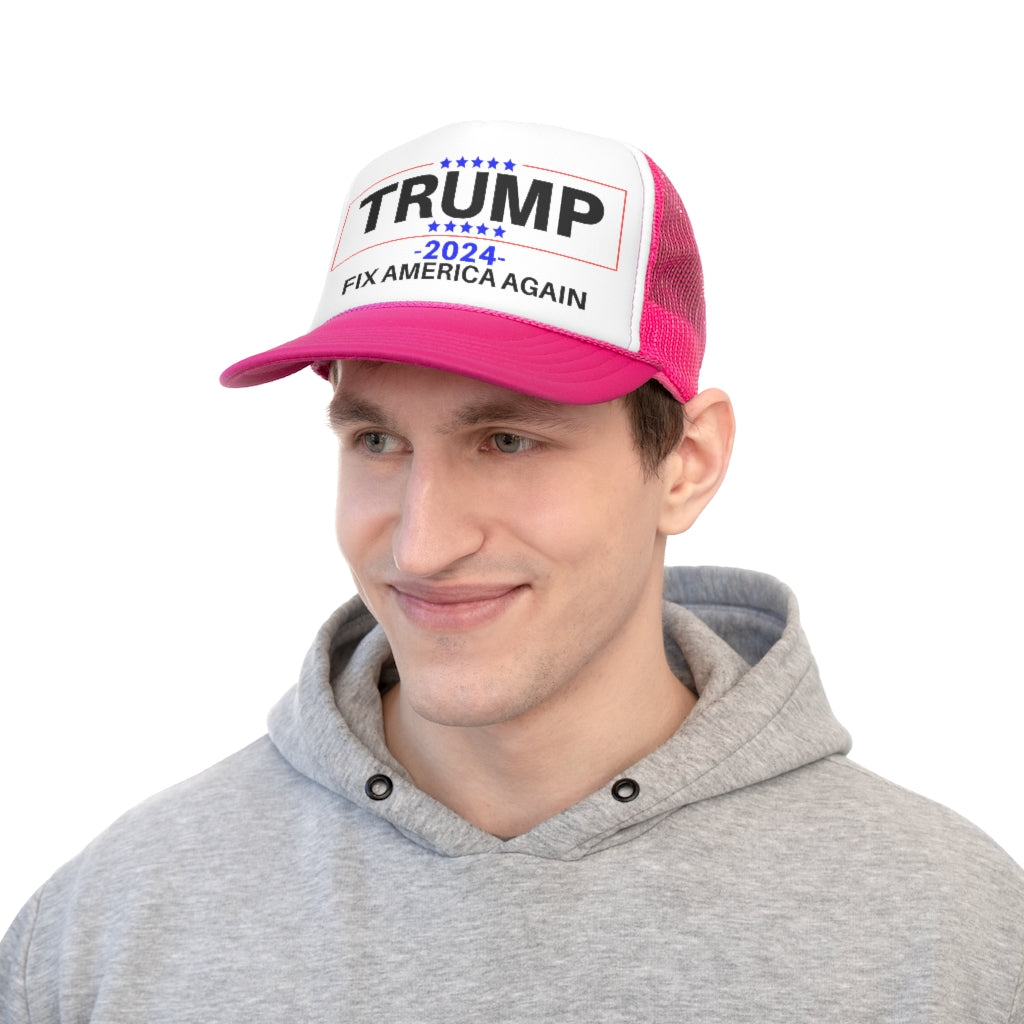 Trump 2024 Fix America Again Trucker Hat