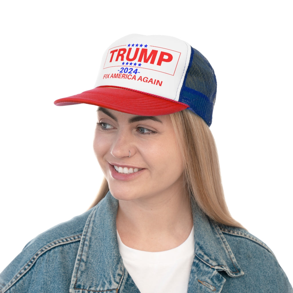 Trump 2024 Fix America Again Trucker Hat