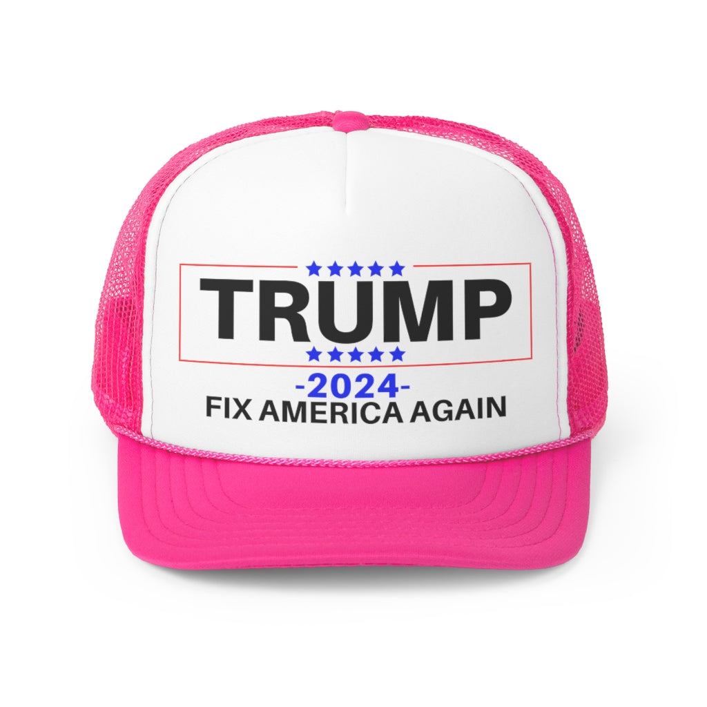 Trump 2024 Fix America Again Trucker Hat