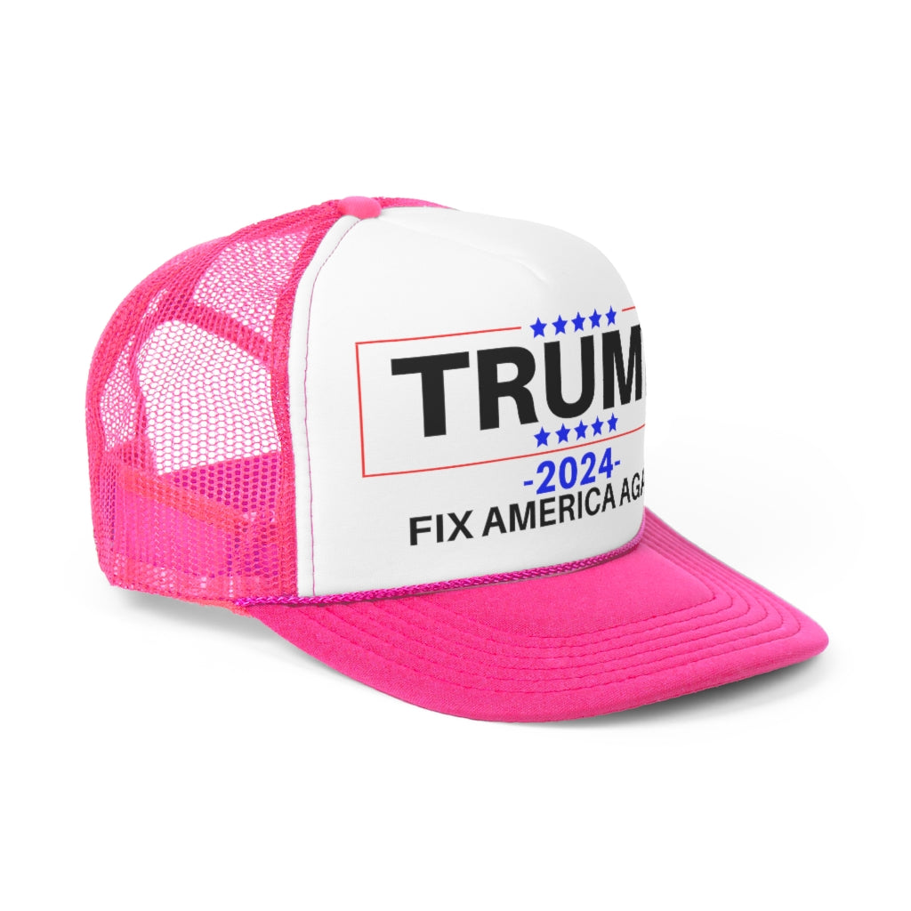 Trump 2024 Fix America Again Trucker Hat